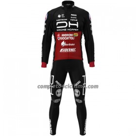 Completo Maglia ML + Pantaloncino con bretelle ML Drone Hopper 2022 Androni Giocattoli Rosso Nero